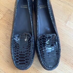 Stuart Weitzman Crocodile Loafers
